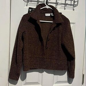 Brown Wool Blend Jacket VINTAGE